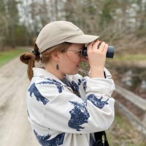Sam Clapperton leading a volunteer training session at KLT’s Hammer Family Nature Preserve